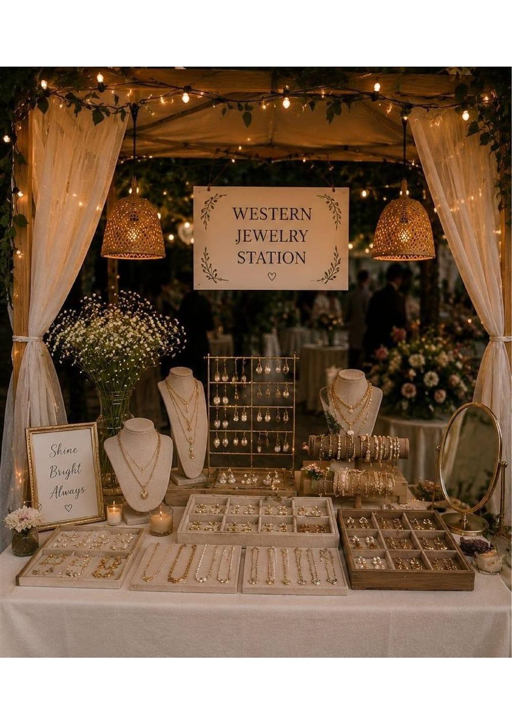 Western Jewelry Carnival Stall — Carnival Artist wedding stall by Rajasthan Event Management
